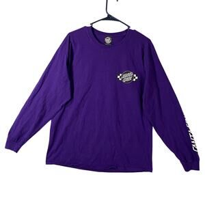 Santa Cruz Skateboards Long Sleeve Shirt Spell Out Purple Men’s Size Large